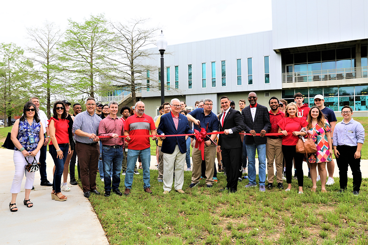 Ribbon cutting for bikeway connection