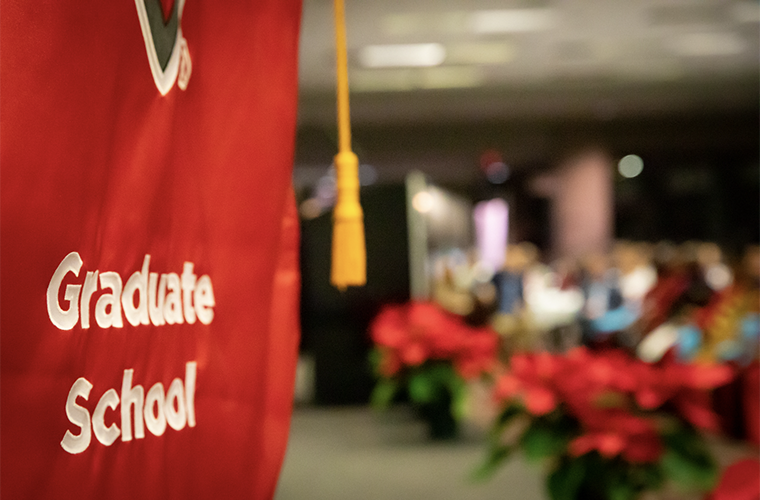 UL Lafayette graduate school flag