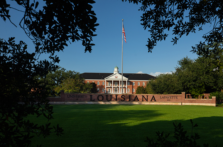 Martin Hall and Louisiana Wall