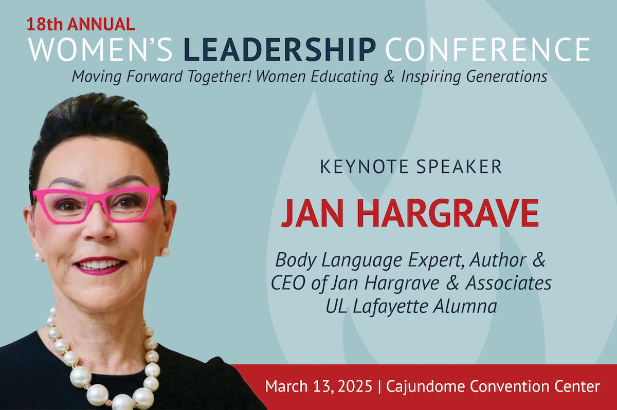 Women's Leadership Conference Graphic featuring Jan Hargrave