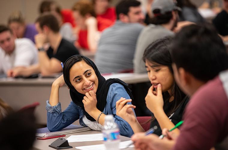 UL Lafayette students in classroom