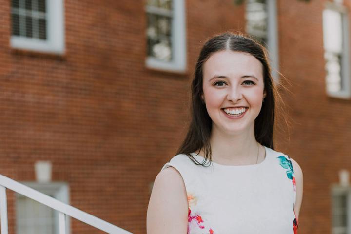 University of Louisiana at Lafayette speech pathology major Mary McMahon