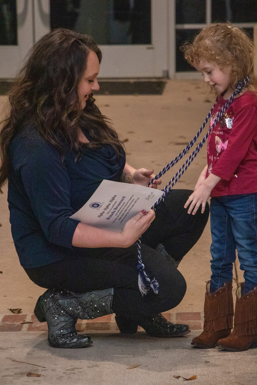 Renada Broussard was able to earn her BSBA in Management online through UL Lafayette