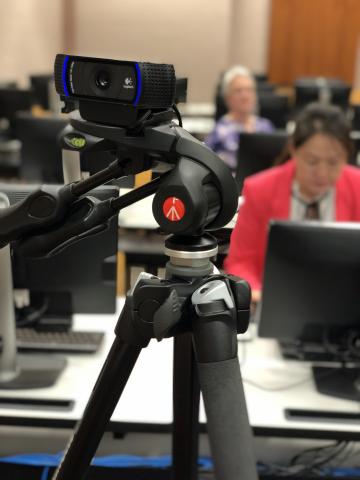 You probably won't need an external webcam, but check your course syllabus or introduction for tech requirements.